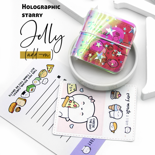 On the menu Sticker book and Jelly cover add on- LIMITED STOCK!