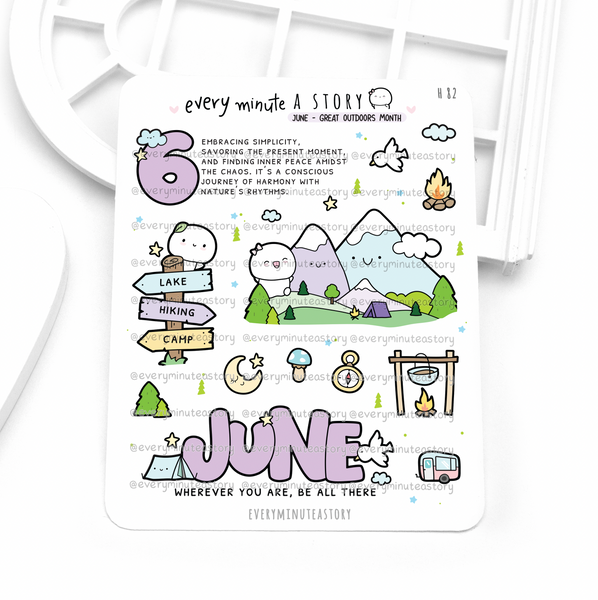 2025 monthly deco stickers, Vol.2