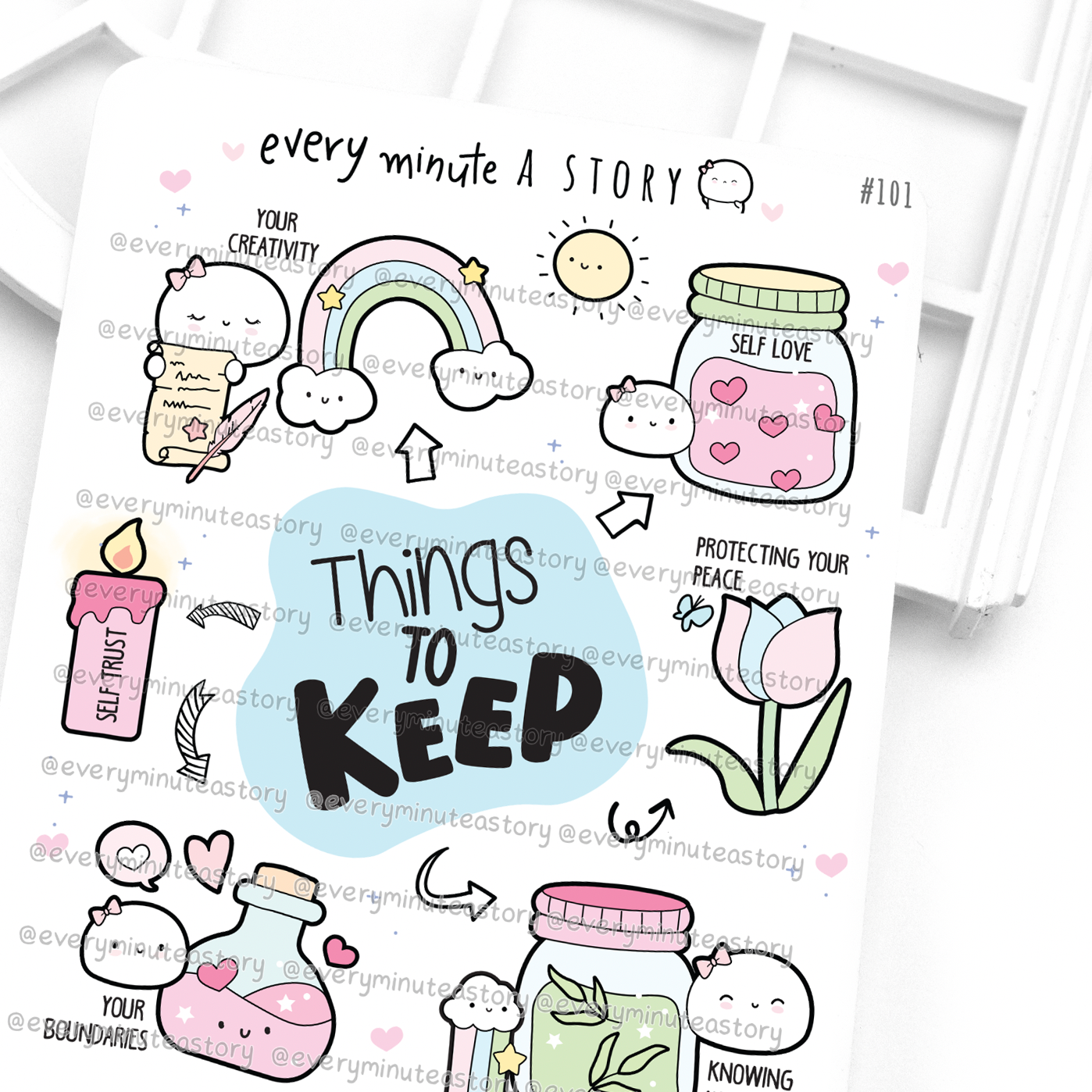 Things to keep- Self love stickers