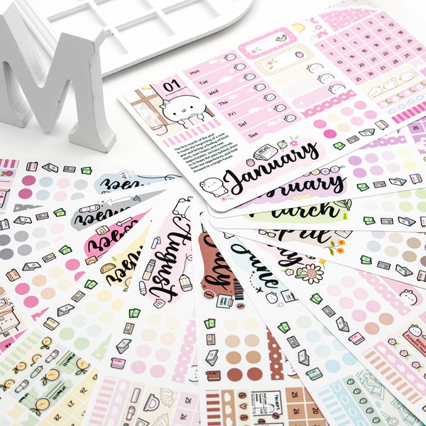 2027 monthly kits for hobonichi cousin