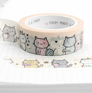 The purr-fect kitty washi (Limited Stock,Limit 1/order)