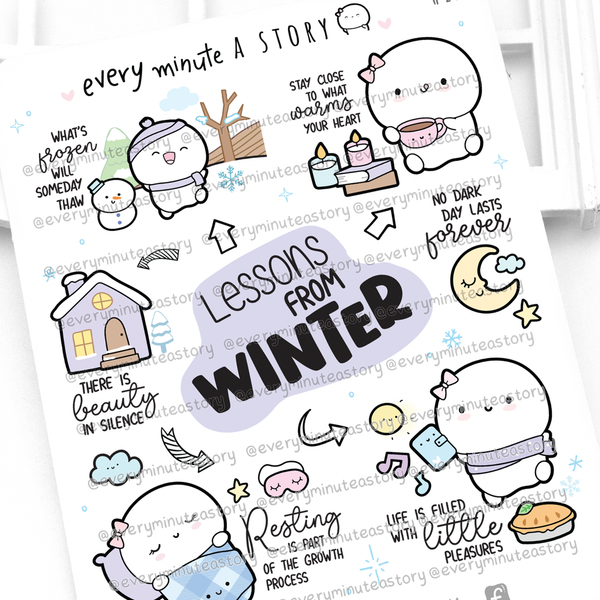 Lessons from winter Beanie stickers