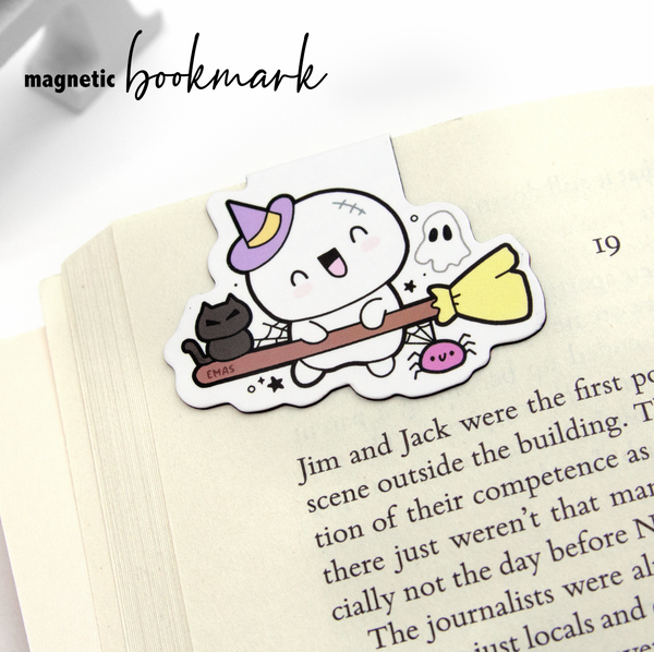 Witch Beanie, magnetic bookmark, halloween- Limited Stock!