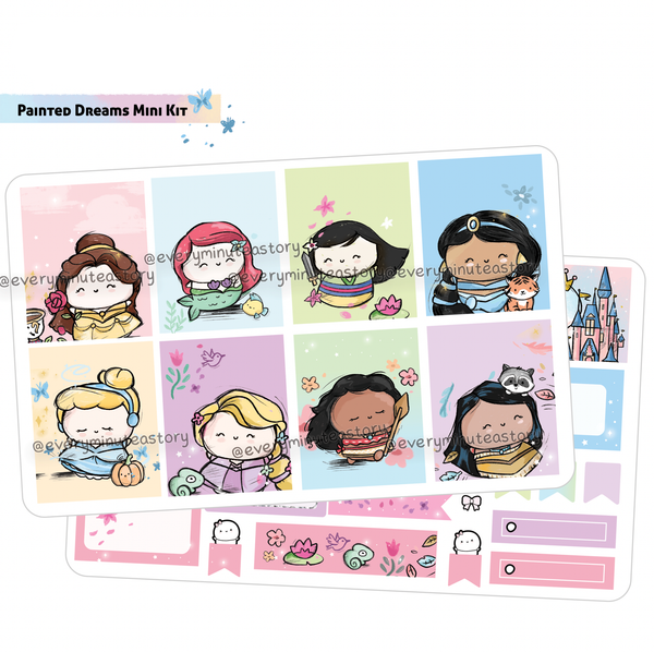 Painted Dreams Princess hand-drawn kit- mini kit- Low stock!