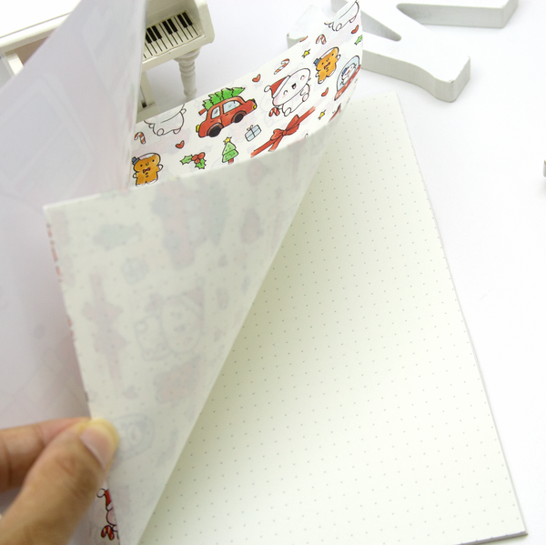 Tis the Season A5 Christmas notebook, dot grid - LIMITED STOCK! LIMIT: 1/order