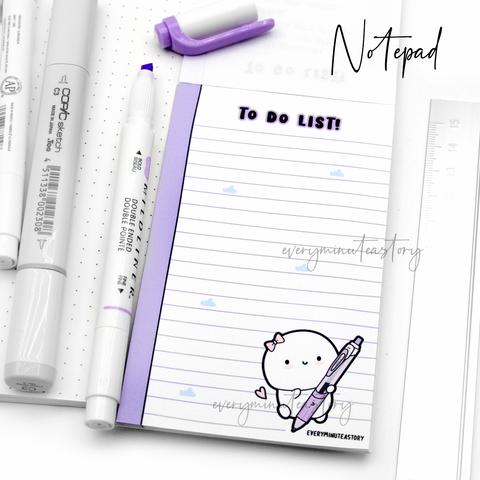 To do list, pen lover notepad- Low Stock, Limit 2/order