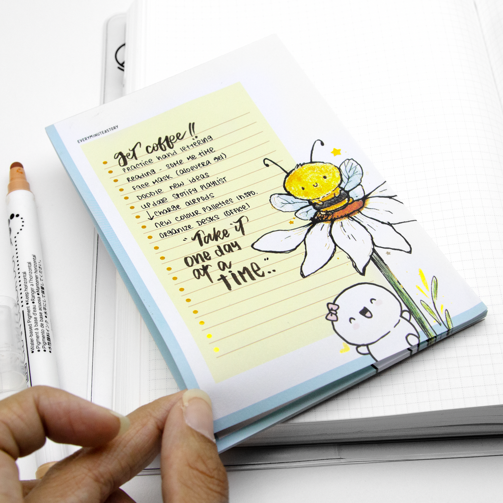 Honey bee notepad, hand sketched -LOW STOCK! Limit 2/order – Every ...