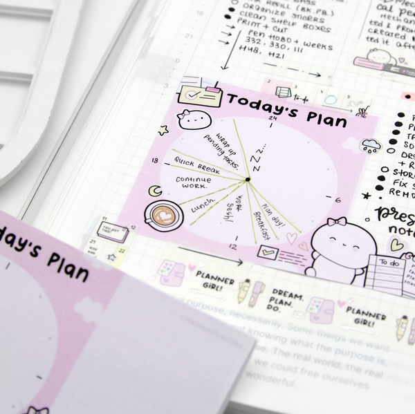 PRE-SALE! Today's plan, hourly notepad, quick daily planner