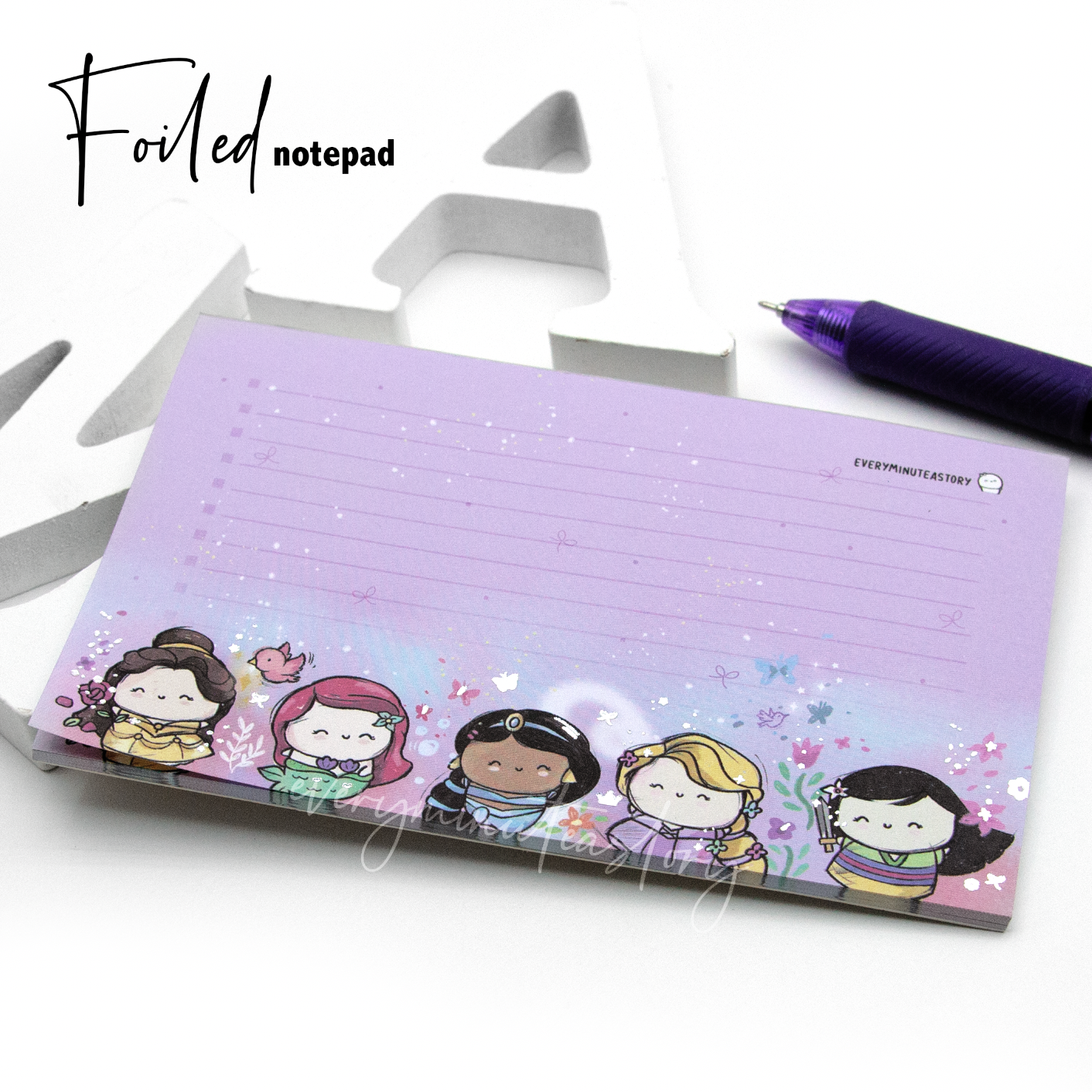 Painted Dreams princess notepads- Low stock!