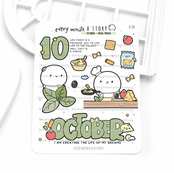 2025 monthly deco stickers, Vol.2