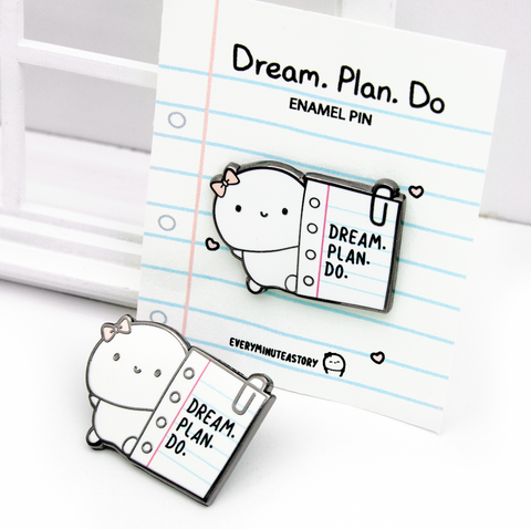 Dream.Plan.Do Beanie enamel pin, Limited Stock, limit 1/order