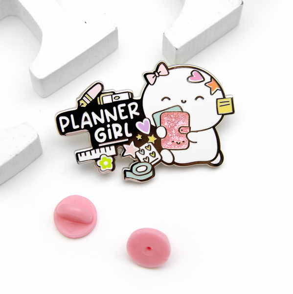Planner girl Beanie enamel pin- LIMITED STOCK! Limit 2/order