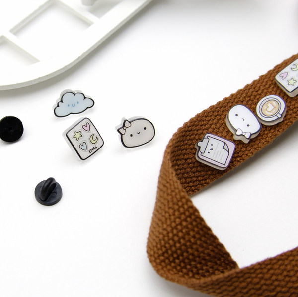 Sticker lover Beanie acrylic pins- Limited Stock, limit 1/order