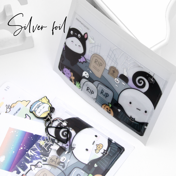 RIP graveyard adhesive pocket, halloween - Limited Stock! Limit 2/order