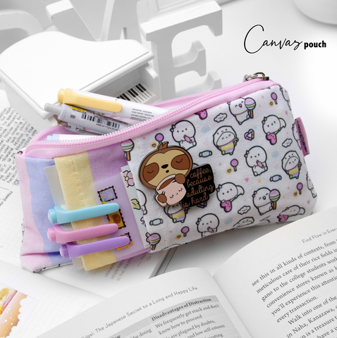 Candyland Beanie cotton canvas pencil pouch | LIMITED STOCK! Limit 2/order