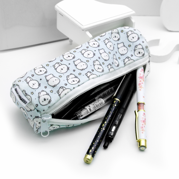 Marshmallow clouds Beanie pencil pouch- Low Stock, Limit 1/order