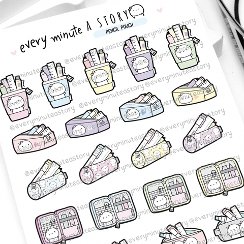 Pencil pouch lover Beanie stickers- Low Stock!