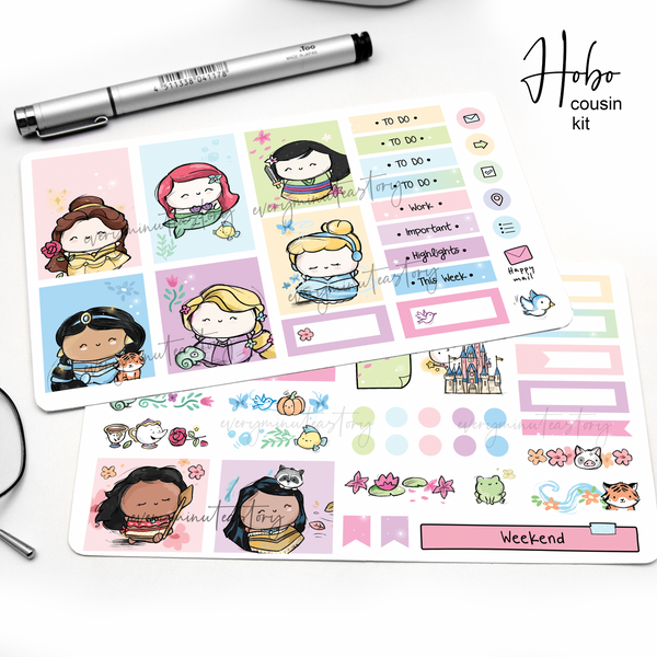 Painted Dreams Princess Hobonichi cousin kit- Low stock!