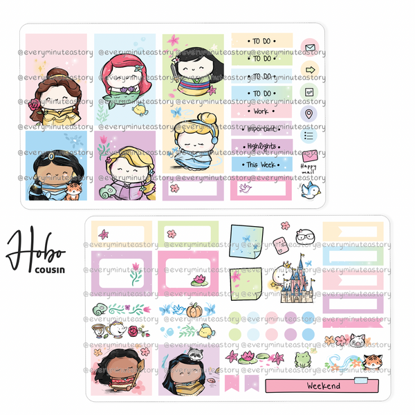 Painted Dreams Princess Hobonichi cousin kit- Low stock!