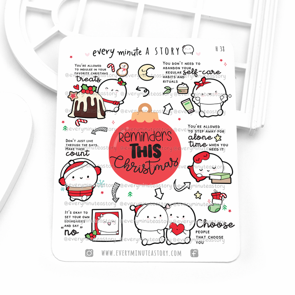Reminders this Christmas stickers