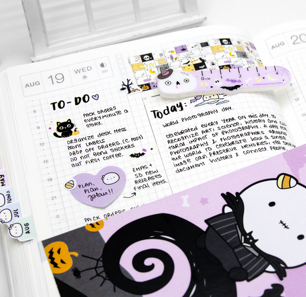 Zombie pocket acrylic ruler, halloween -Limited Stock! Limit 2/order