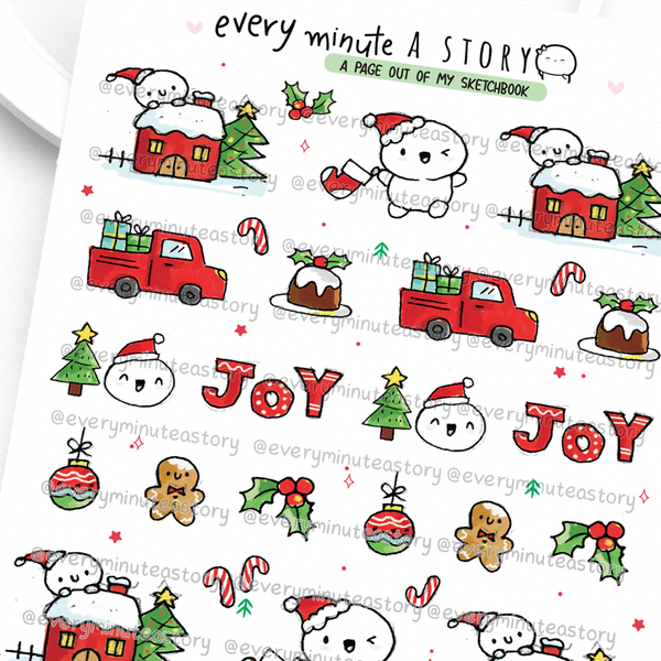 Christmas sketches -Low stock!