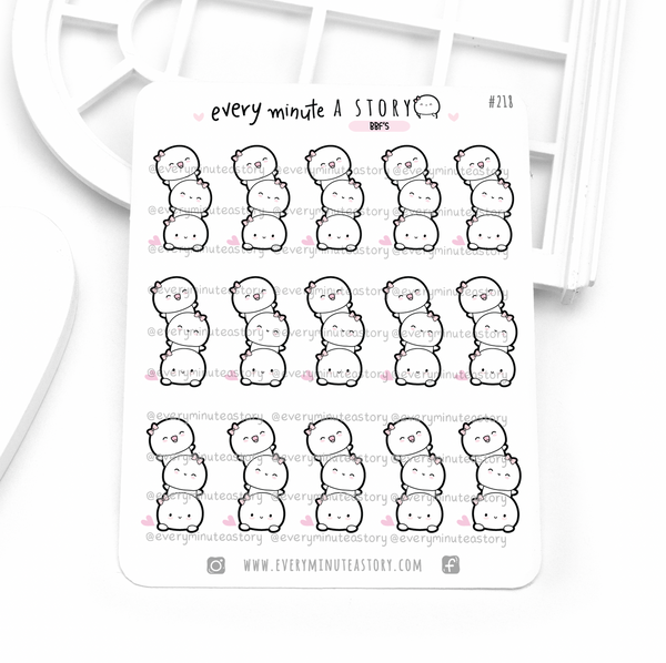 Planner besties, Bff's Beanie stickers, best friend, cousin, sibling- LOW STOCK!