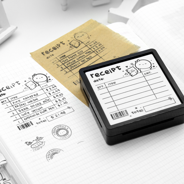 Receipt/budget self inking Beanie stamp- Limited Stock, limit 1/order