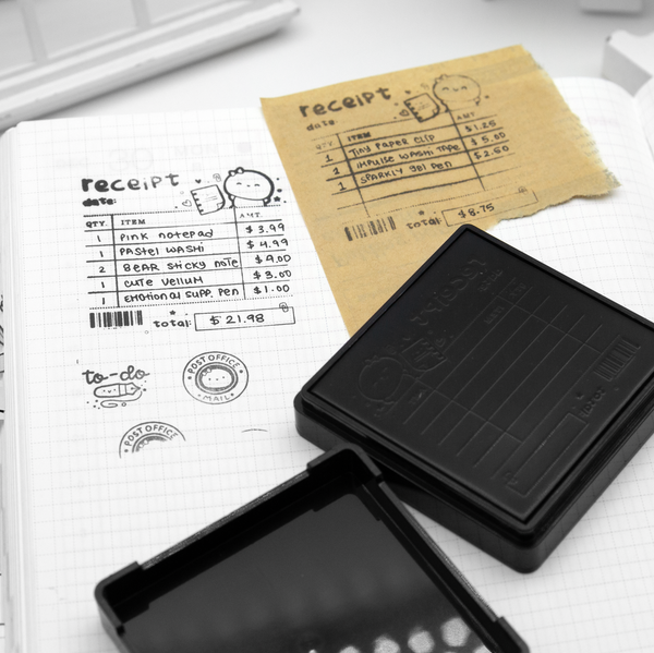 Receipt/budget self inking Beanie stamp- Limited Stock, limit 1/order