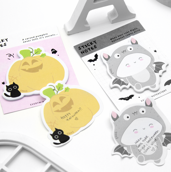 Feeling pumpkin cute, halloween sticky notes set- Limited Stock, limit 1/order