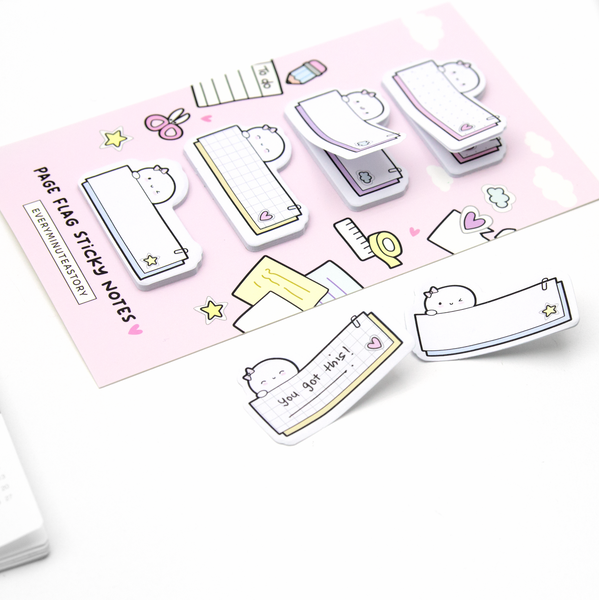 Page flag sticky notes set of 4 -Limited Stock, limit 2/order