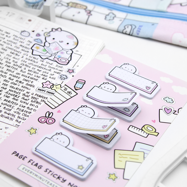 Page flag sticky notes set of 4 -Limited Stock, limit 2/order