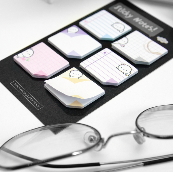 Mini sticky notes set of 6 -Limited Stock, limit 1/order