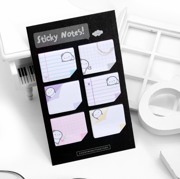 Mini sticky notes set of 6 -Limited Stock, limit 1/order
