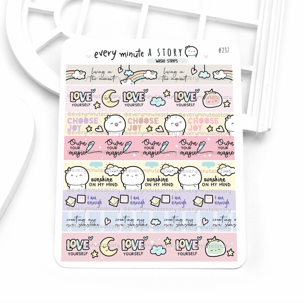 Love yourself washi strips