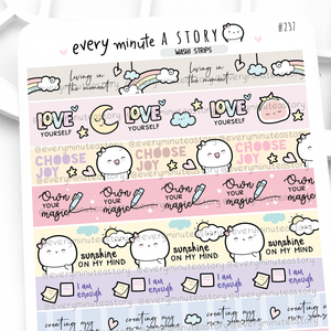 Love yourself washi strips