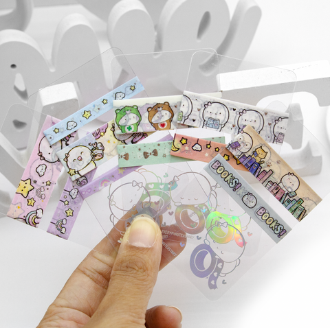 Beanie washi samples set of 5 -Limited Stock, limit 1 set/order