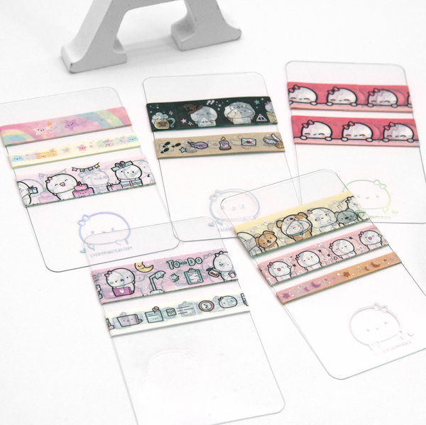 Beanie washi samples set of 4 -Limited Stock, limit 1 set/order