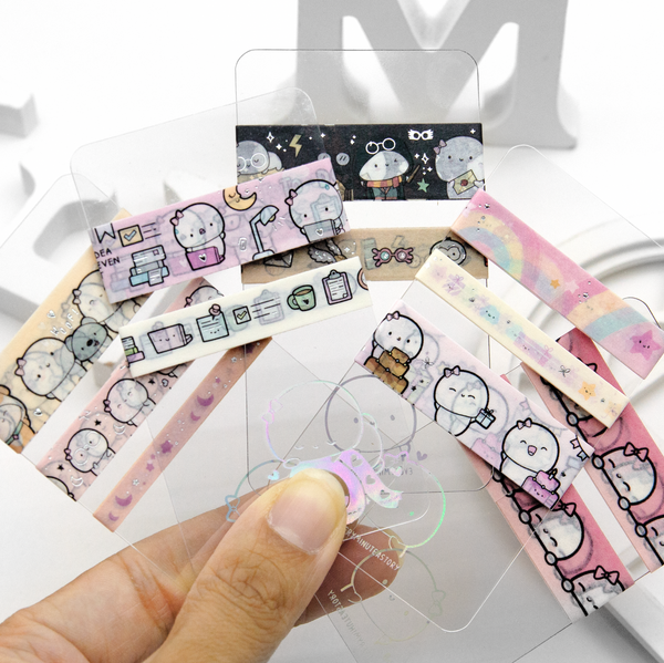 Beanie washi samples set of 4 -Limited Stock, limit 1 set/order