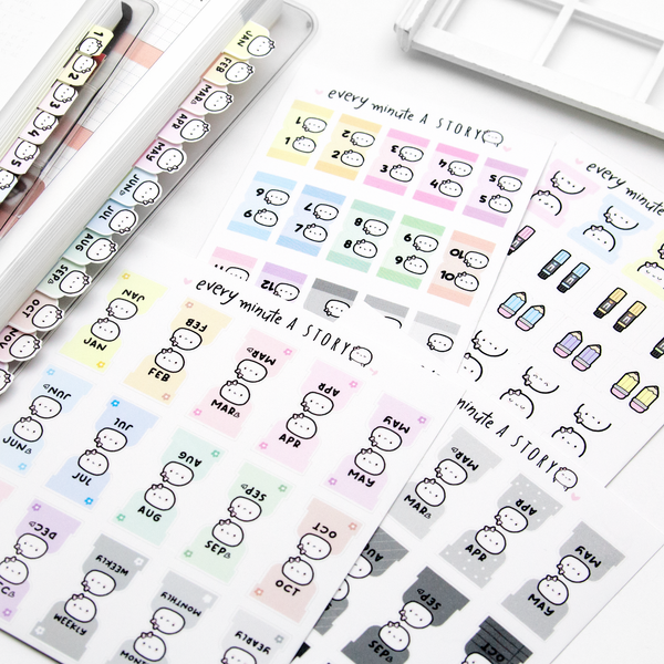 Planner tabs Vol.2-monthly, deco- Limited Stock!