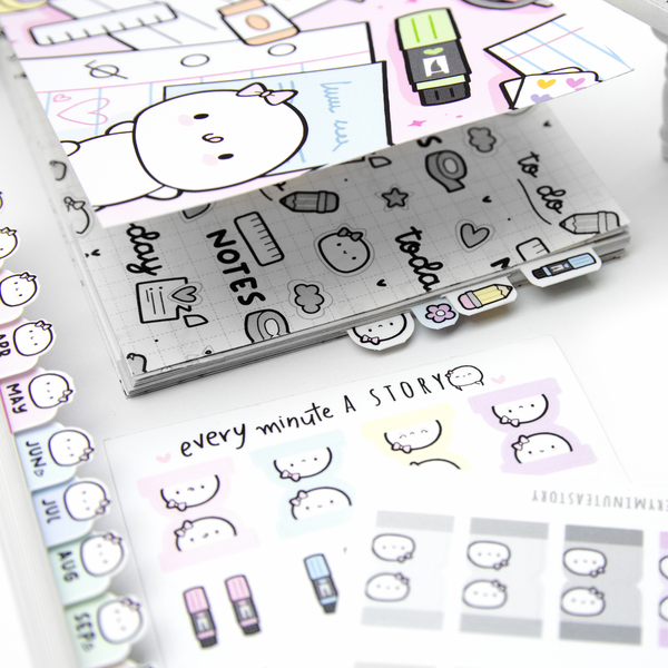 Planner tabs Vol.2-monthly, deco- Limited Stock!