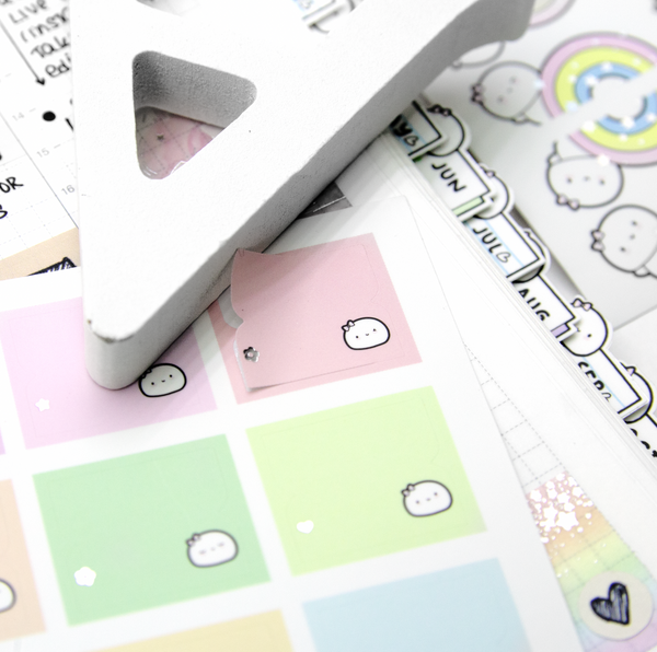 Planner tabs- rainbow, bow, monthly, pastel- Limited Stock!