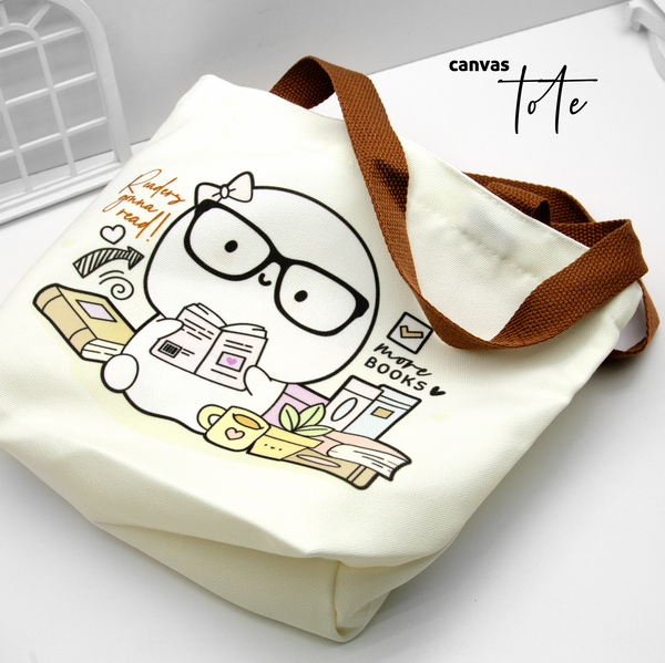 Reader's gonna read Beanie cotton canvas tote- Limited stock, Limit 1/order