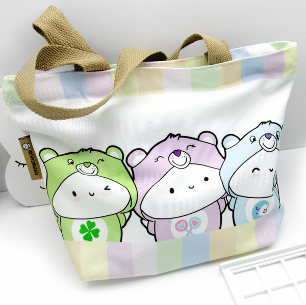 Care Bear Beanie cotton canvas tote- Limited stock, Limit 1/order