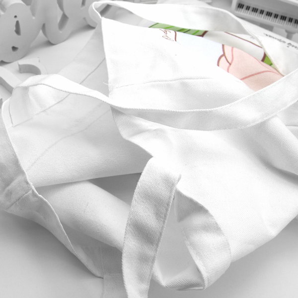 Tiptoe through the tulips Beanie cotton canvas tote- Limited stock, Limit 1/order