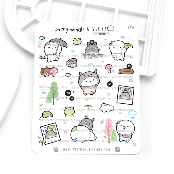 Totoro Beanie planner stickers