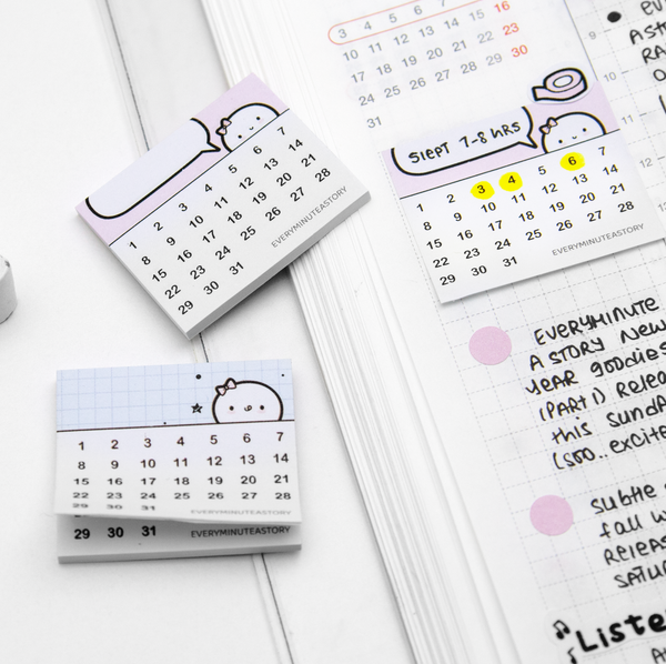 Habit tracker, Beanie sticky notes - Limited Stock, Limit 2/order