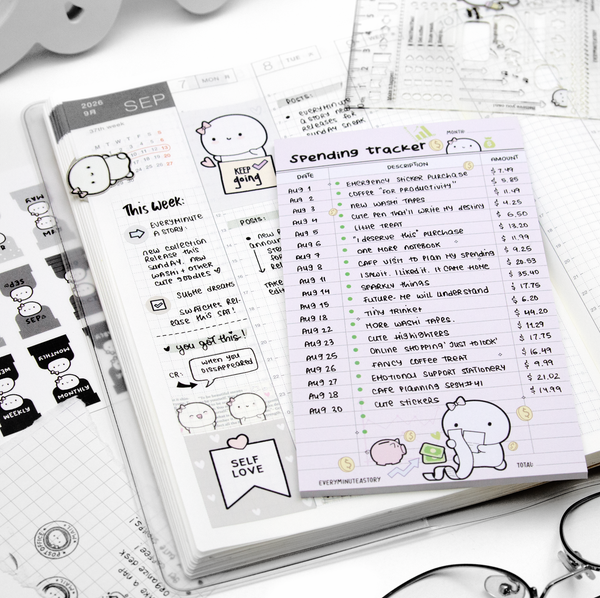 Budget, spending tracker notepad- Limited stock, limit 2/order