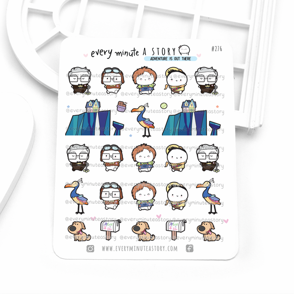 Carl & Ellie Beanie stickers- LOW STOCK!