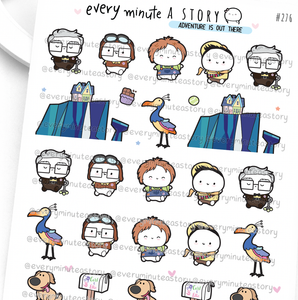 Carl & Ellie Beanie stickers- LOW STOCK!